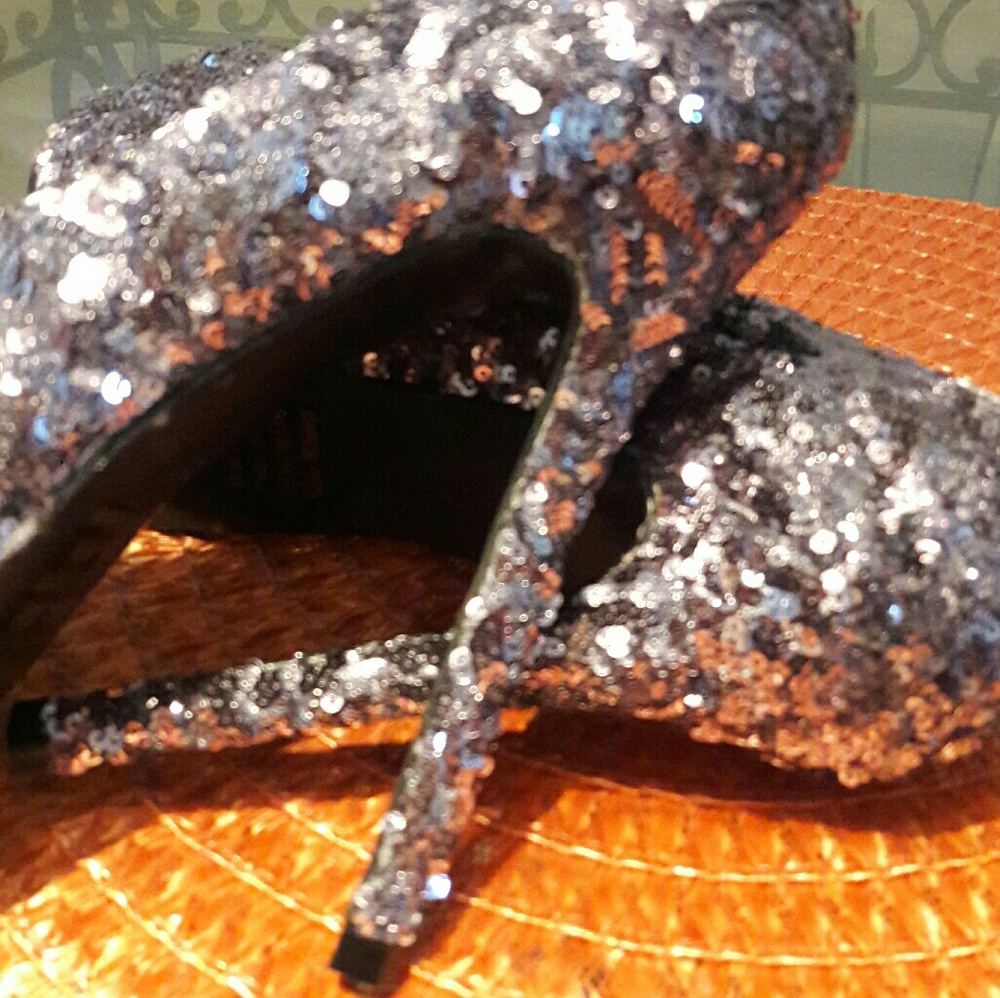 Sequin Platform  shoes